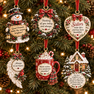 Heartfelt Holiday Keepsake Flat Ornament