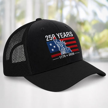 250 Years Freedom Trucker Hat USA Gift
