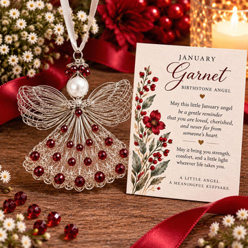 Birthstone Angel Wire Ornament