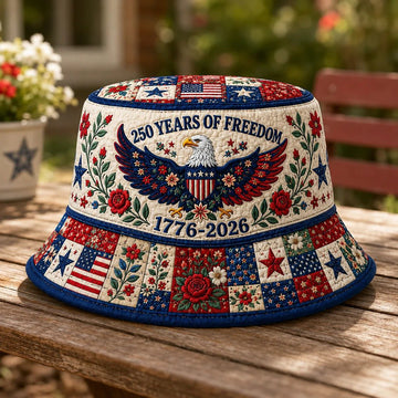 Patriotic Casual Printed Bucket Hat