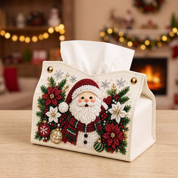 DIY Christmas Diamond Painting Tissue Box