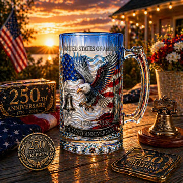 U.S. 250th Anniversary Heritage Beer Mug