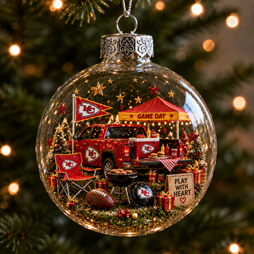 RED KINGDOM Football Christmas Ornament Collection