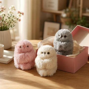Cute Shy Emotional Companionship Robot Doll Bag Charm Plush Toy