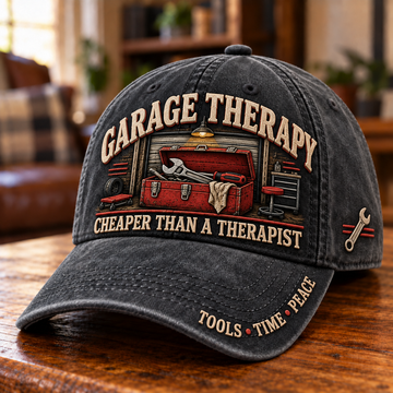 Garage Therapy Mechanic Humor Baseball Cap