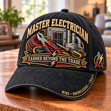Earned Beyond The Trade Master Electrician Baseball Cap