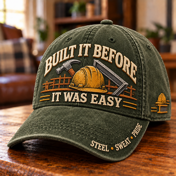 Built It Before It Was Easy Ironworker Trade Pride Baseball Cap