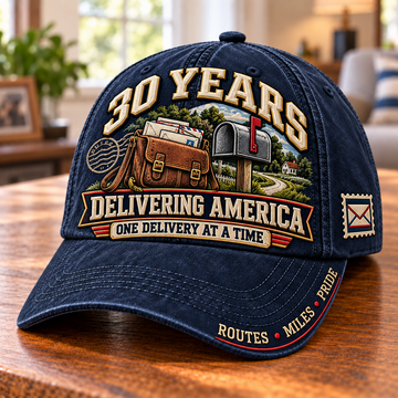 30 Years Delivering America Postal Worker Milestone Baseball Cap