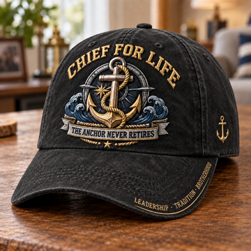 Chief For Life Navy Chief Baseball Cap