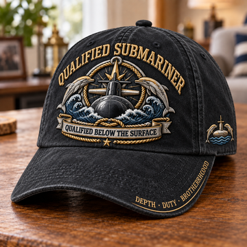 Qualified Submariner Below The Surface Baseball Cap
