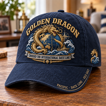 Golden Dragon International Date Line Baseball Cap