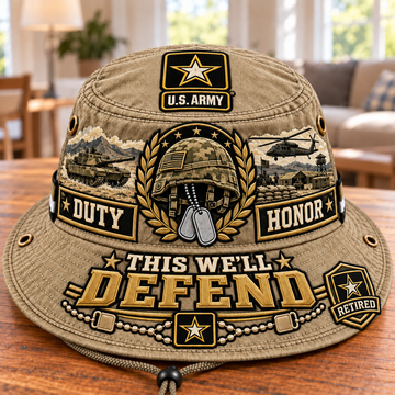 Duty & Honor This We’ll Defend Army Veteran Boonie Hat