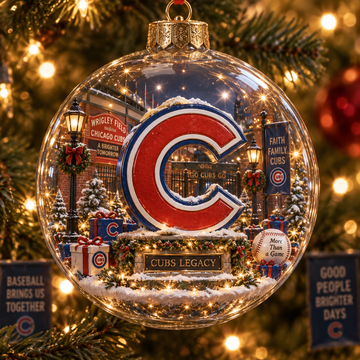 Fly the W — Light-Up Baseball Heritage Ornament