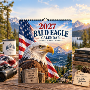 2027 Bald Eagle Wall Calendar