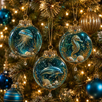 Ocean Wonders Christmas Ornament Collection