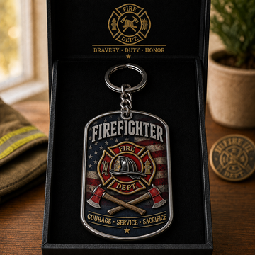 Firefighter Honor Keychain