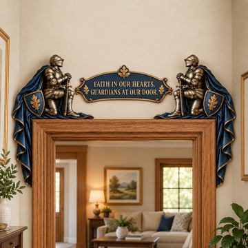 "Guardians at Our Door" – Medieval Knight Door Frame Decor Set
