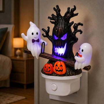 Animated Seesaw Ghost Plug In LED Night Light