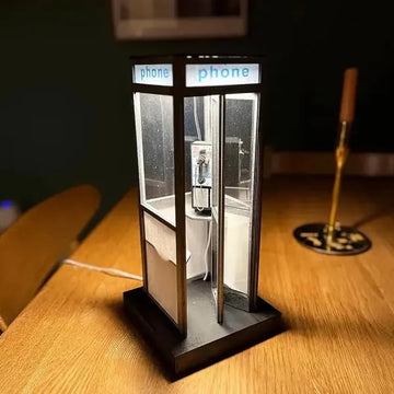 Retro Vintage Tall PhoneBooth Lamp