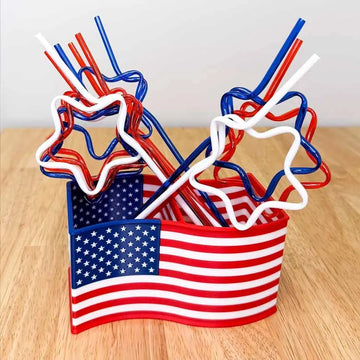 Patriotic Cutlery Straw Holder