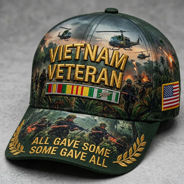 Vietnam Veteran All Gave Some, Some Gave All Tribute Cap