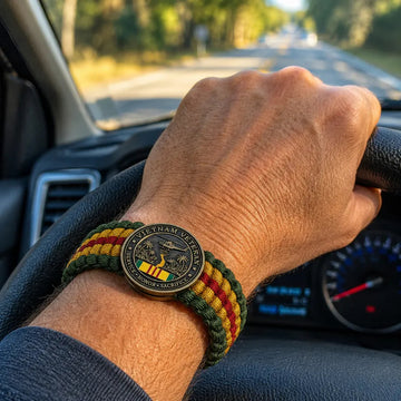 Vietnam Veteran Survival Tribute Paracord Bracelet
