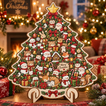 Christmas Wooden Tabletop Decor Collection