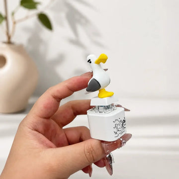 Seagull “MINE!” Button Keychain – Sound & LED Light