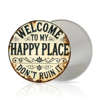 “Welcome to My Happy Place”Wall Decor Metal Sign