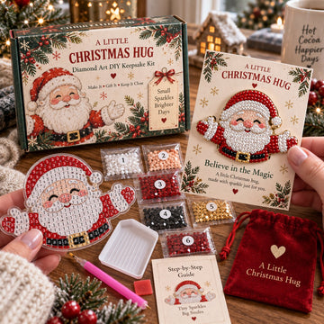 A Little Christmas Hug Diamond Art DIY Keepsake Kit