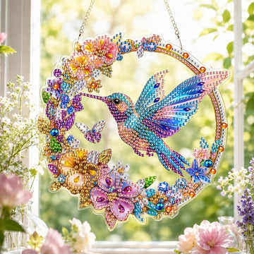 DIY Hummingbird Diamond Art Hanging Ornament Kit