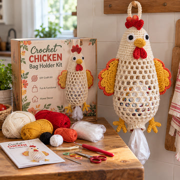 Crochet Animal Bag Holder DIY Kit