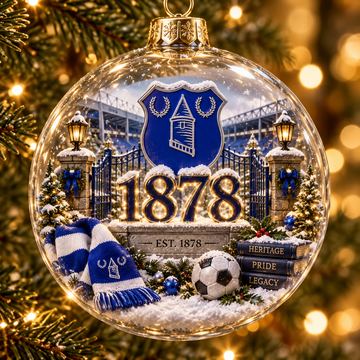 Nil Satis Nisi Optimum Light-Up Football Christmas Globe Ornament