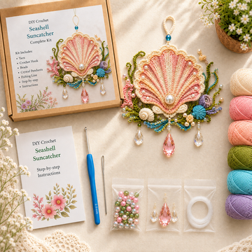 Ocean Treasures DIY Crochet Suncatcher Kit
