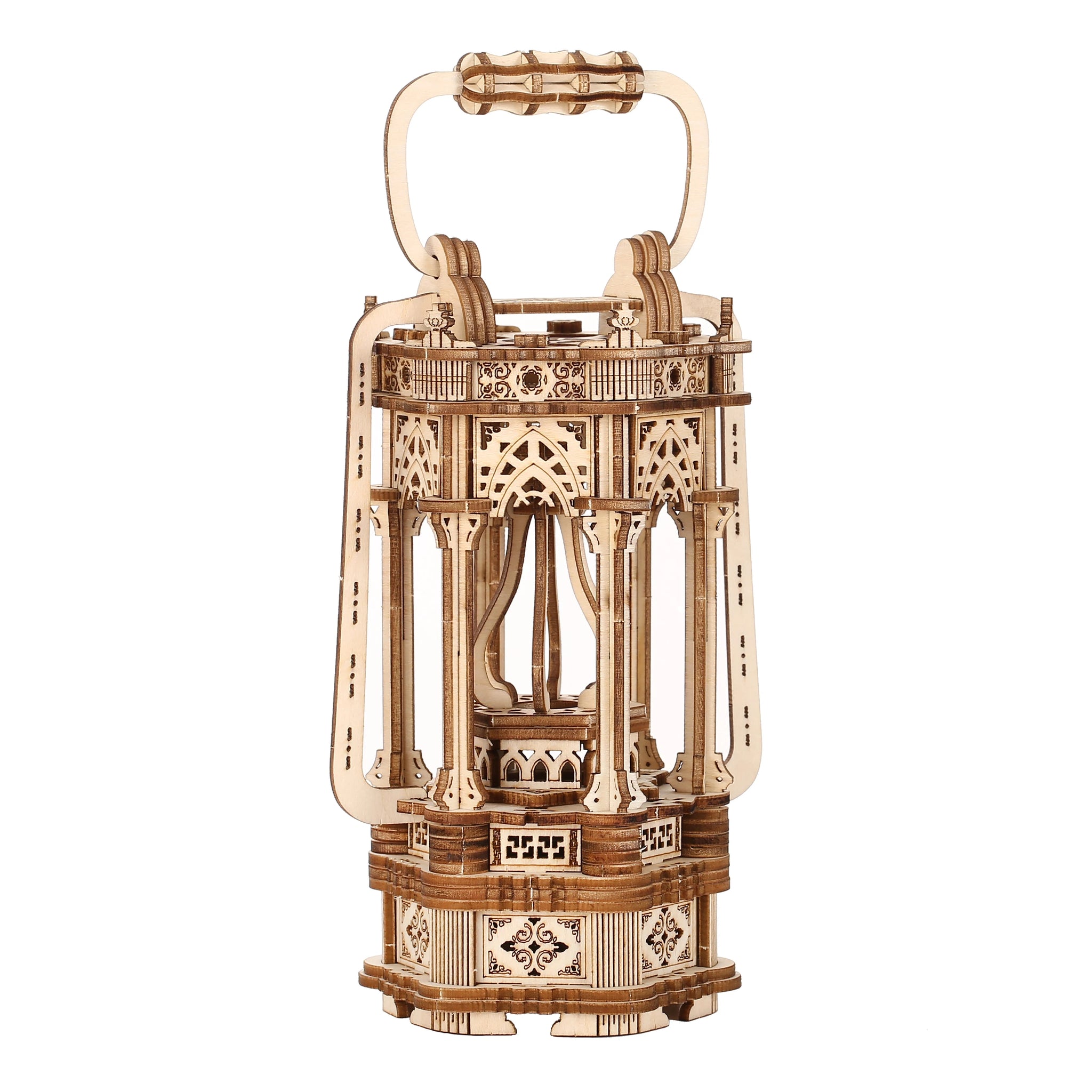 Vintage LED Lantern 3D Wooden Puzzle