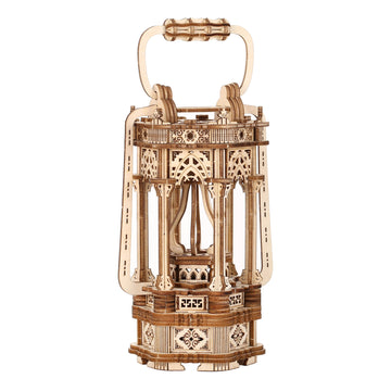 Vintage LED Lantern 3D Wooden Puzzle