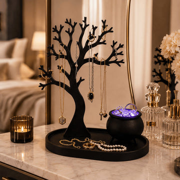 Illuminated Jewelry Tree Organizer