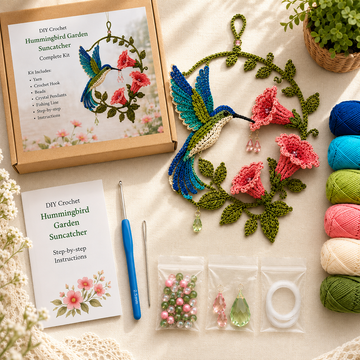DIY Crochet Garden Suncatcher Kit