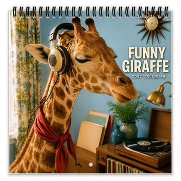 Funny Giraffe 2027 Wall Calendar
