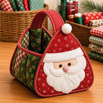 Christmas Character DIY Quilted Carry Basket
