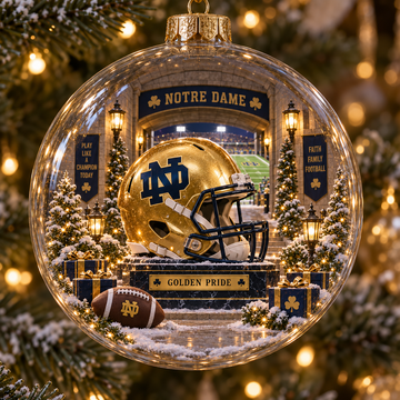 Play Like a Champion Today — Light-Up College Football Ornament