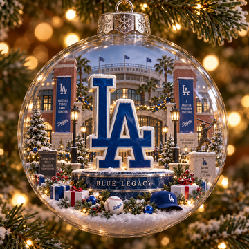 Think Blue — Light-Up Baseball Ornament