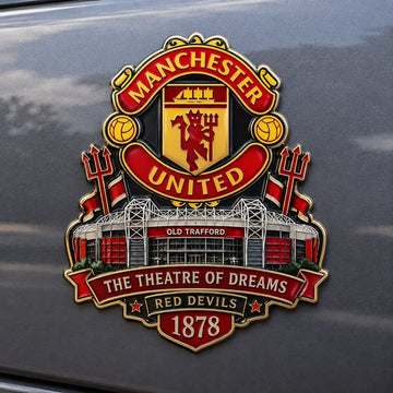 “The Theatre of Dreams” 1878 Red Devils Tribute Metal Car Emblem