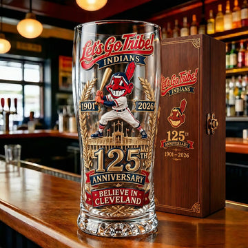Let's Go Tribe! 125th Anniversary Commemorative Pint Glass