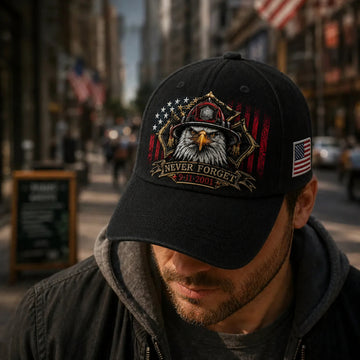 Never Forget Memorial Cap Patriotic Remembrance Hat