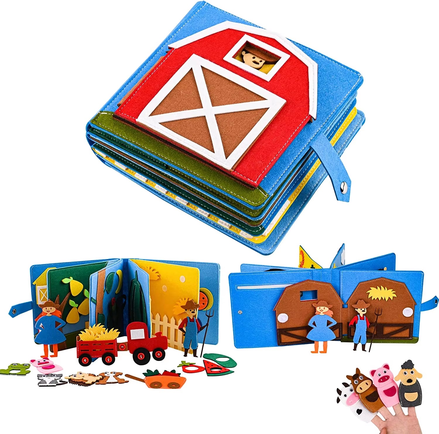 Montessori 3D Felt Quiet Book