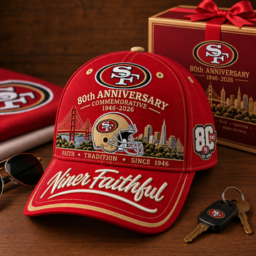 Niner Faithful 80th Anniversary Commemorative Cap