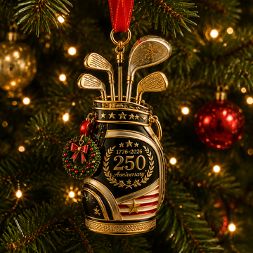250th Anniversary Golf Christmas Ornament