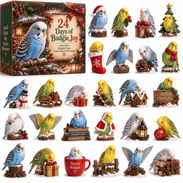 24 Days of Budgie Bliss – 24 small birds, 24 big personalities