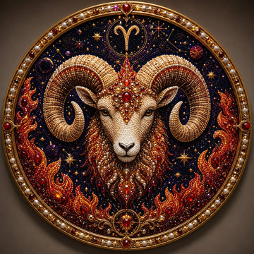 12 Zodiac Signs Pearl Art Kit